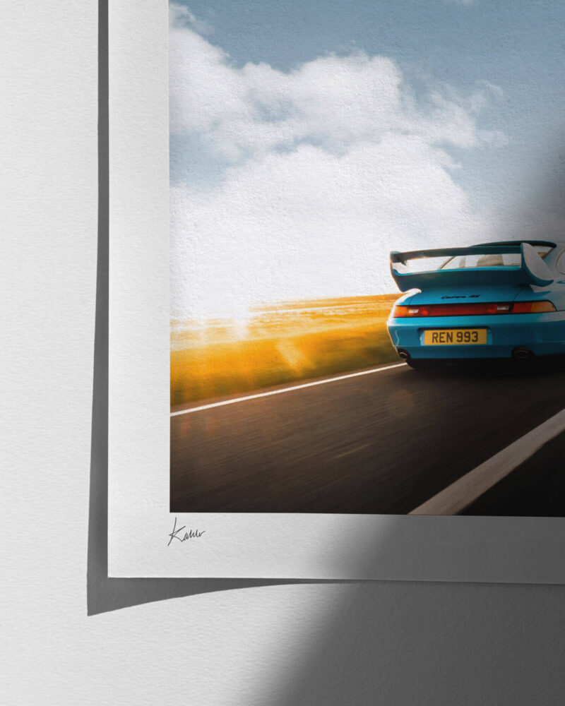 1995 Porsche 993 RS - Print Quality Close-up