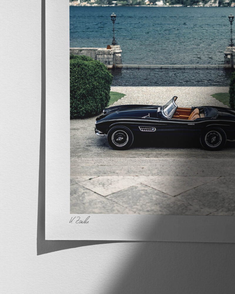 1957 BMW 507 at Lake Como - Print Quality Close-up