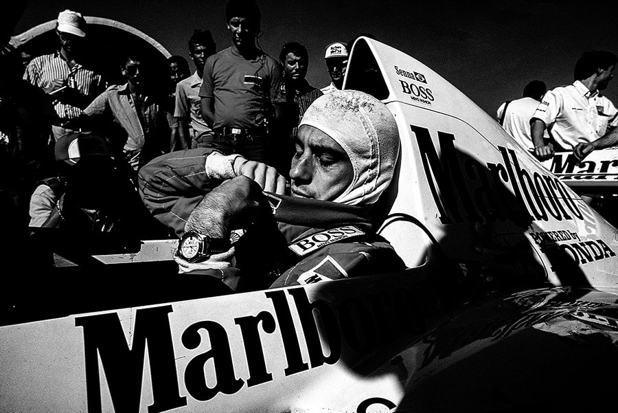 Ayrton Senna - Blanco y Negro - Fine Art Photography by Dominique Leroy