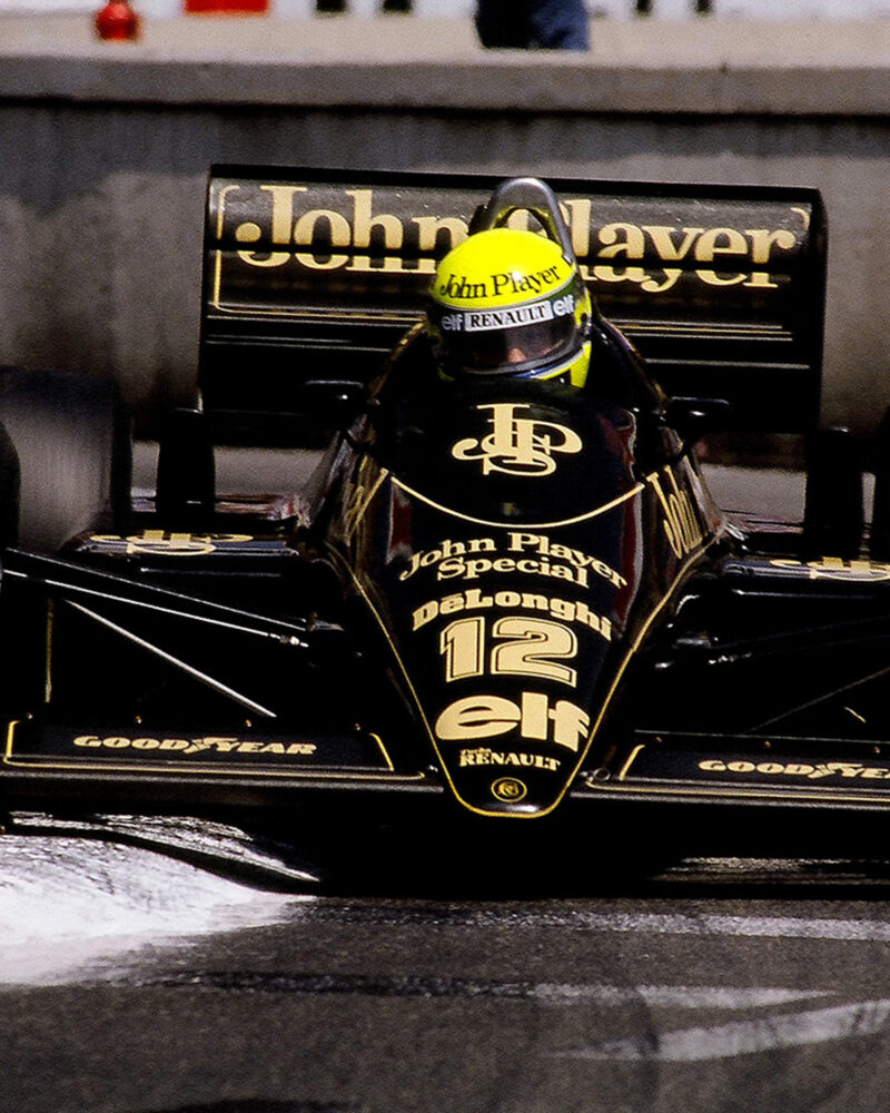 Ayrton Senna - Lotus - Monaco 1986 - Frame Detail