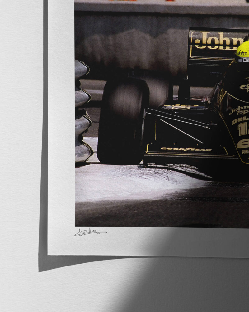 Ayrton Senna - Lotus - Monaco 1986 - Print Quality Close-up