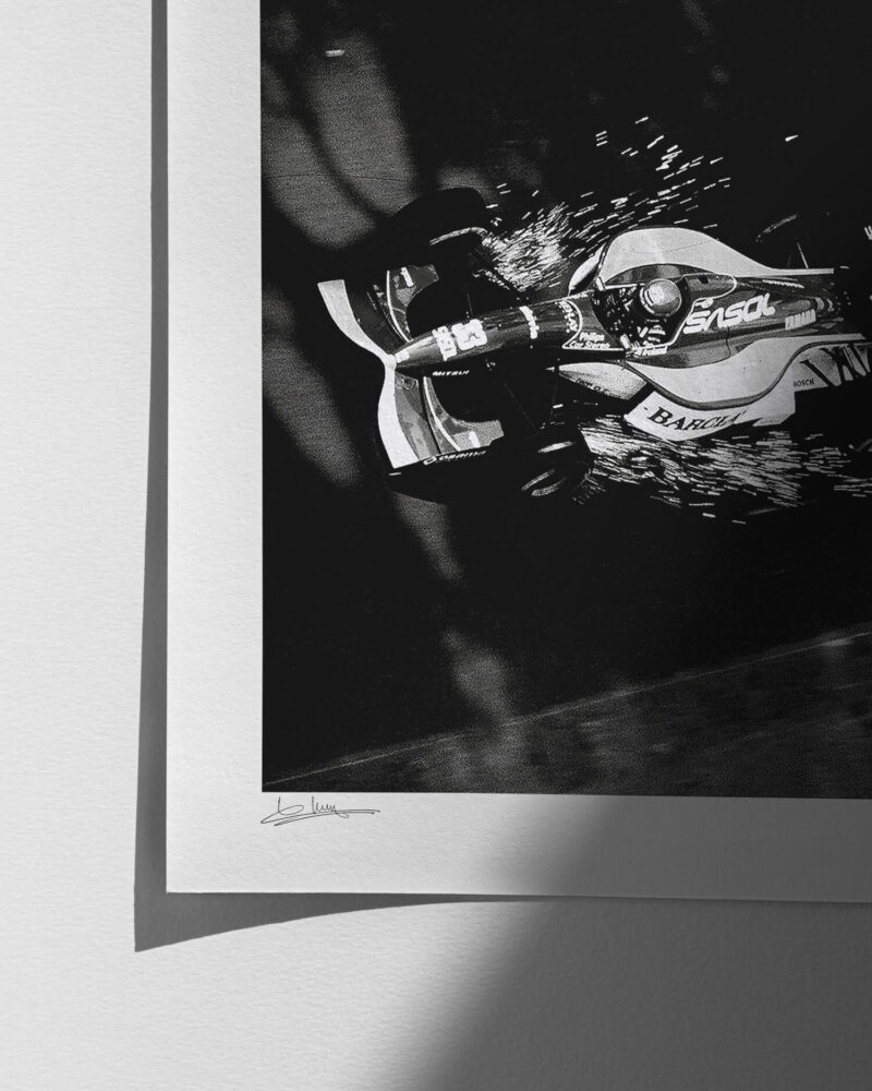 Jordan F1 Sparks - Monaco - 1992 - Print Quality Close-up