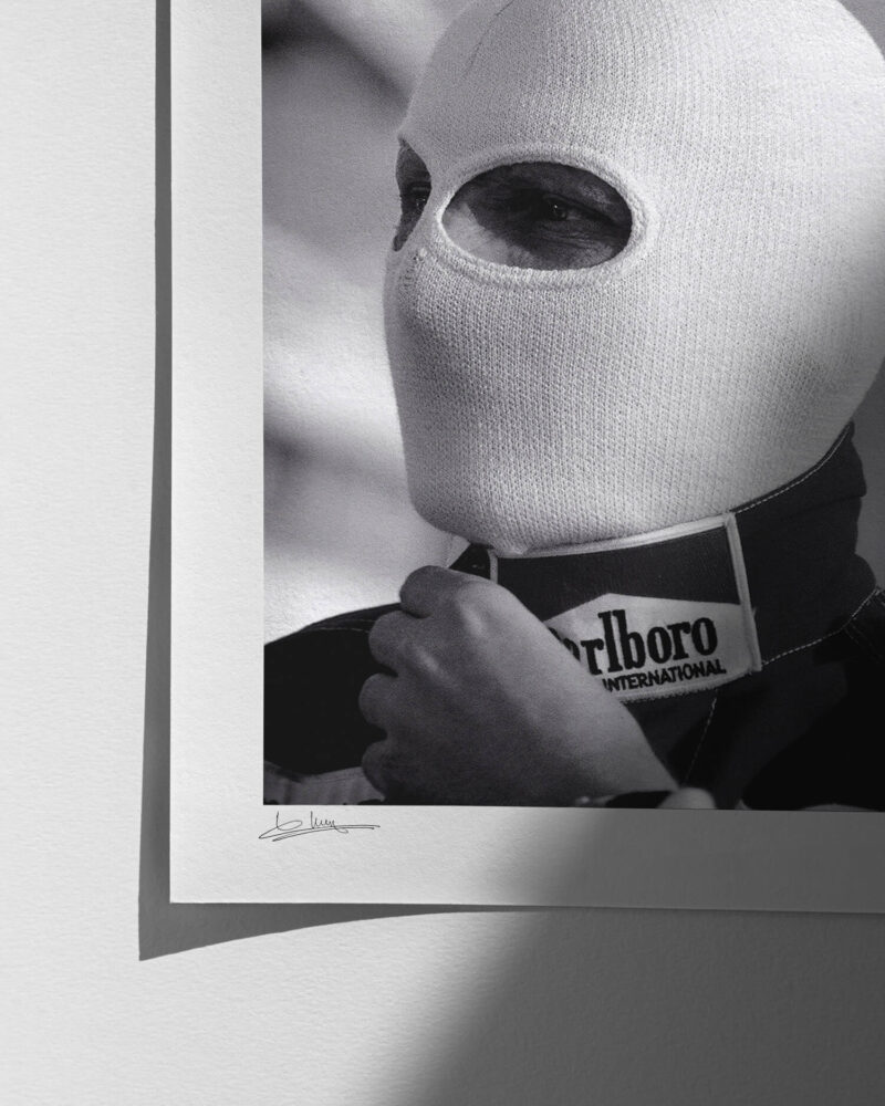 Niki Lauda - Blanco y Negro - 1983 - Print Quality Close-up