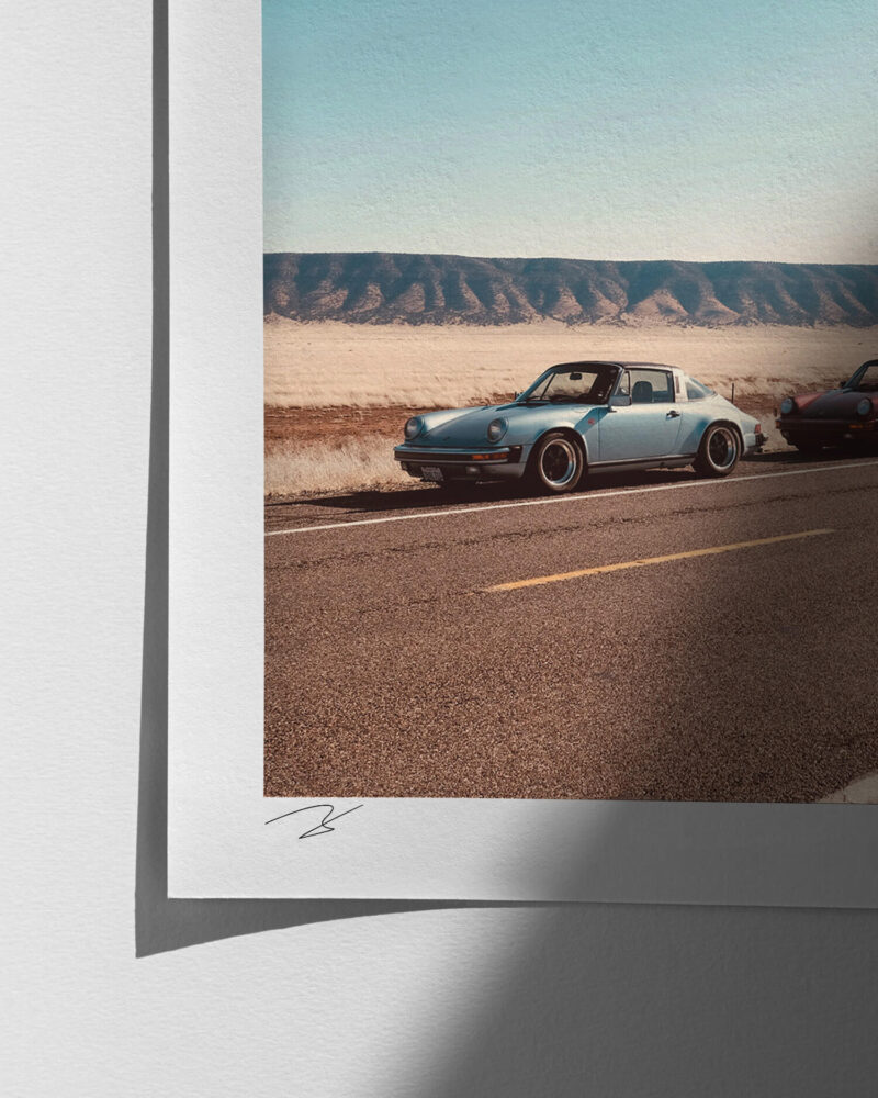 Pit Stop on Rt. 66 - Frame Signature Detail