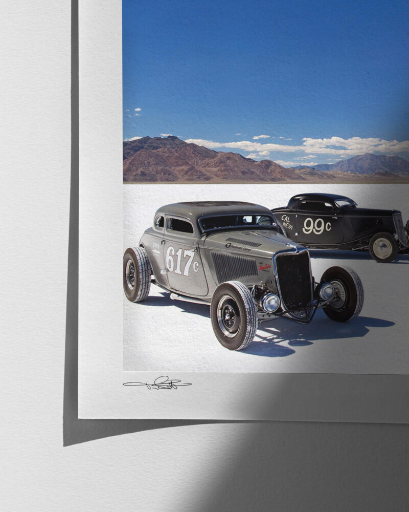 Bonneville Hot Rods - Print Quality Close-up