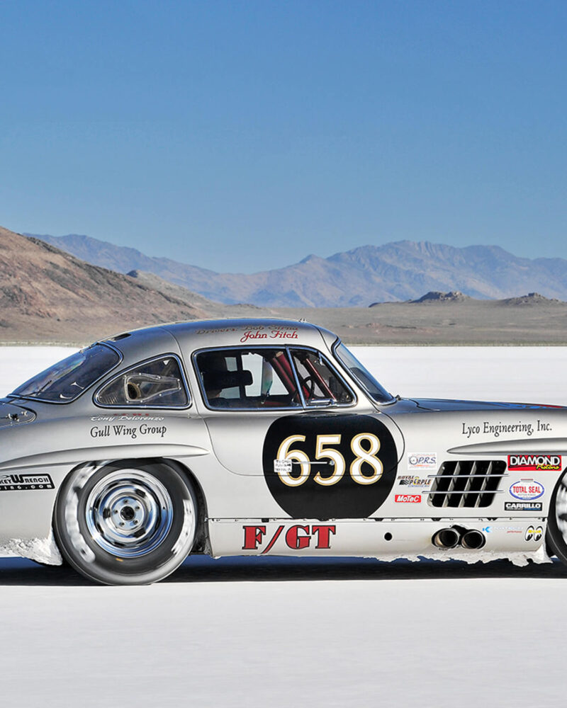 The Gullwing At Bonneville - Frame Detail