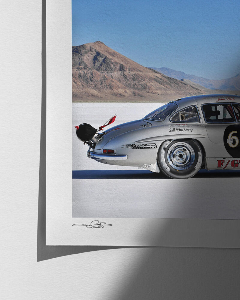 The Gullwing At Bonneville - Print Quality Close-up