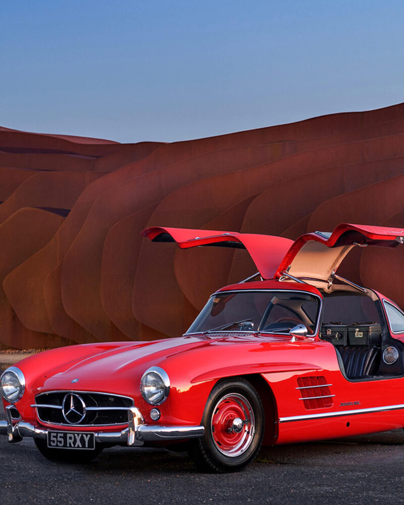 The Red Gullwing - Frame Detail