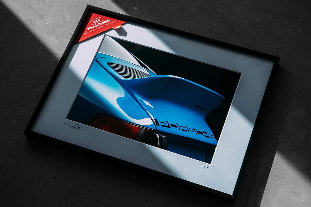 Porsche 911 RS par Tim Scott, Photographie Porsche