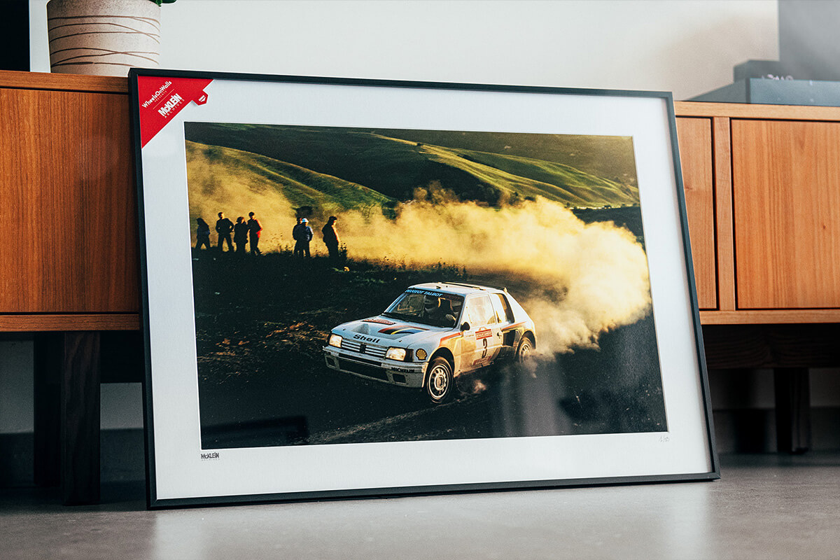 Ari Vatanen sur Peugeot 205 T16, Photographie de Rallye, Cadeaux de Noël pour passionnés d'automobile