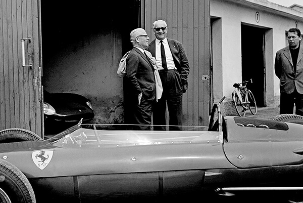 ENZO FERRARI AND PININ FARINA, MONZA – 1964